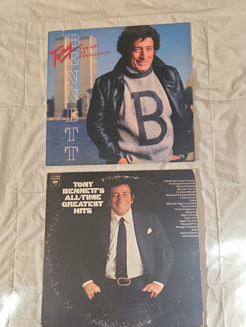 Columbia Tony Bennett Vinyl Records - Blue, Black, White